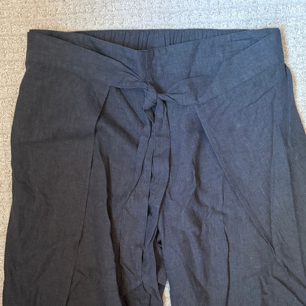 Wide Leg charcoal Patagonia  Palazzo Pants - Picture 3 of 6